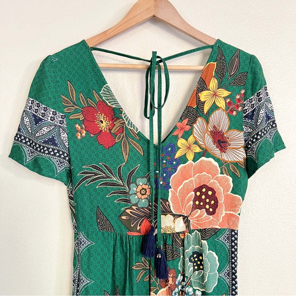 FARM RIO x Anthropologie Verdura Maxi Dress in Green - Picture 8 of 9